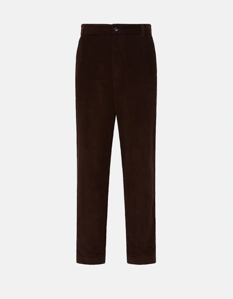 COTTON STRAIGHT LEG TROUSERS