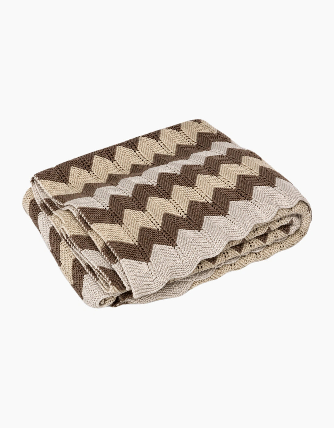 Sand Knit Zig Zag Blanket