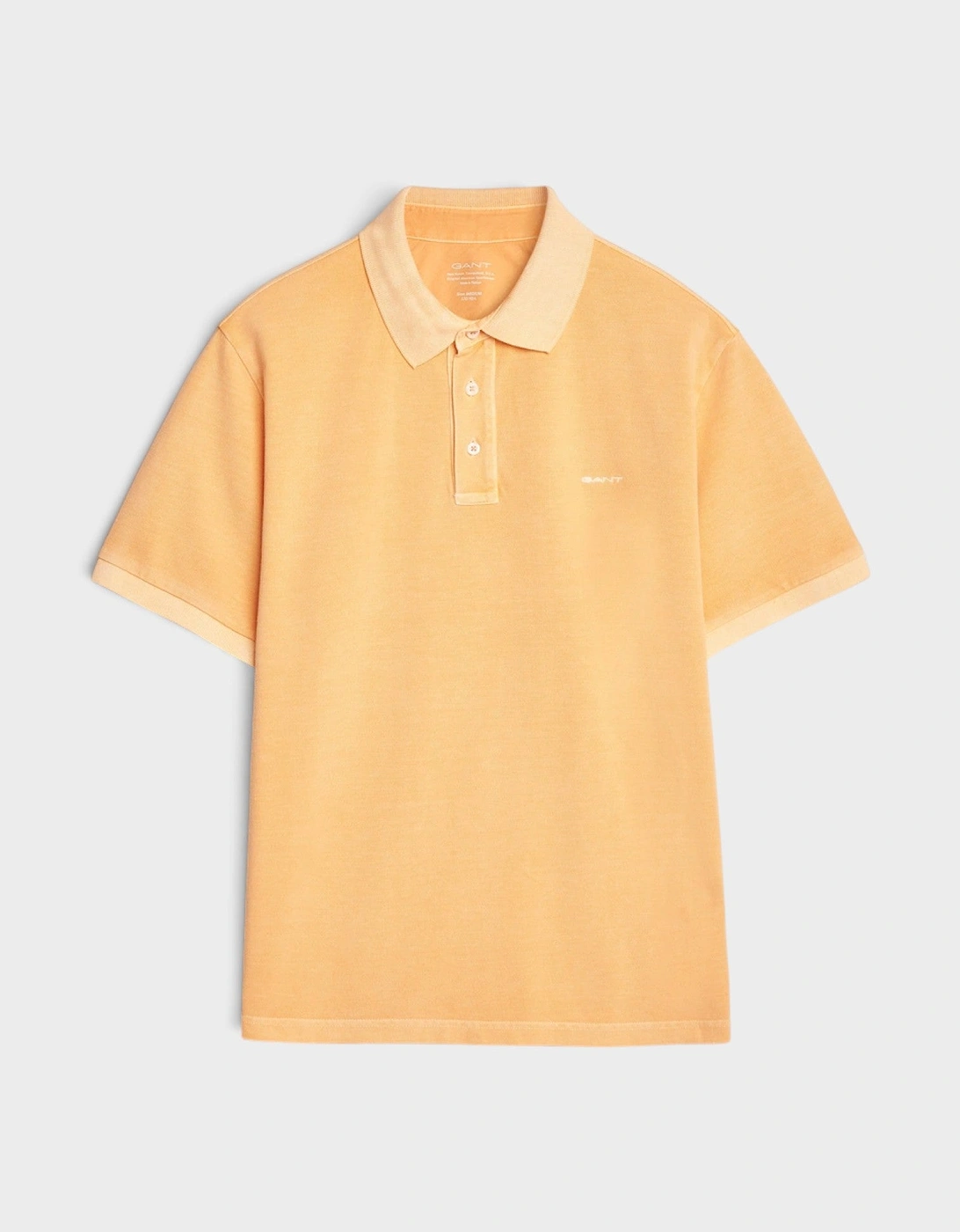 Sunfaded Piqué Polo Shirt Peachy Orange
