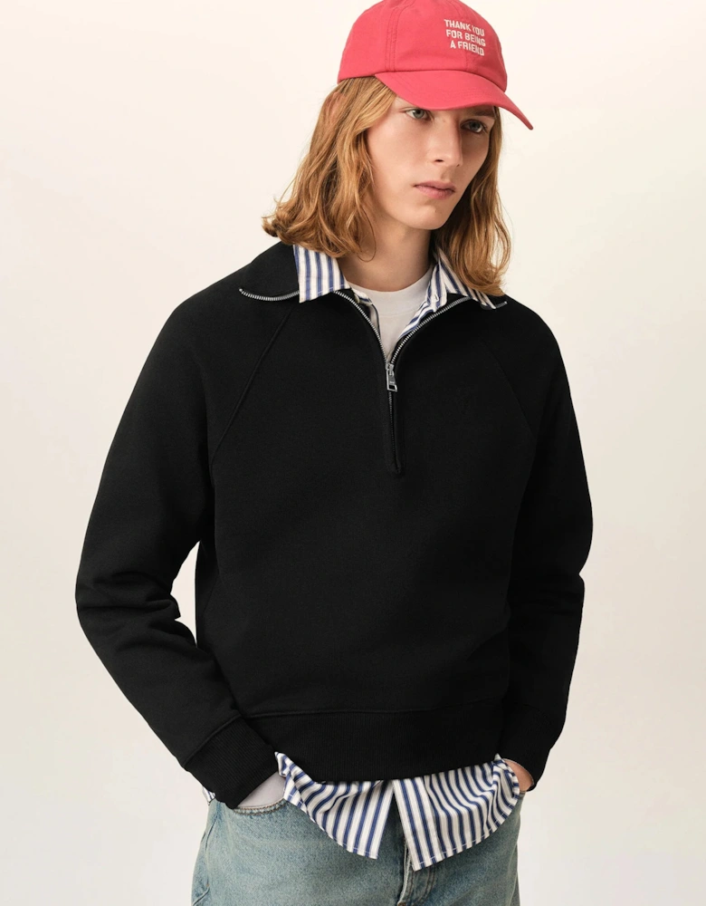 ADC 1/4 Zip Sweatshirt Black