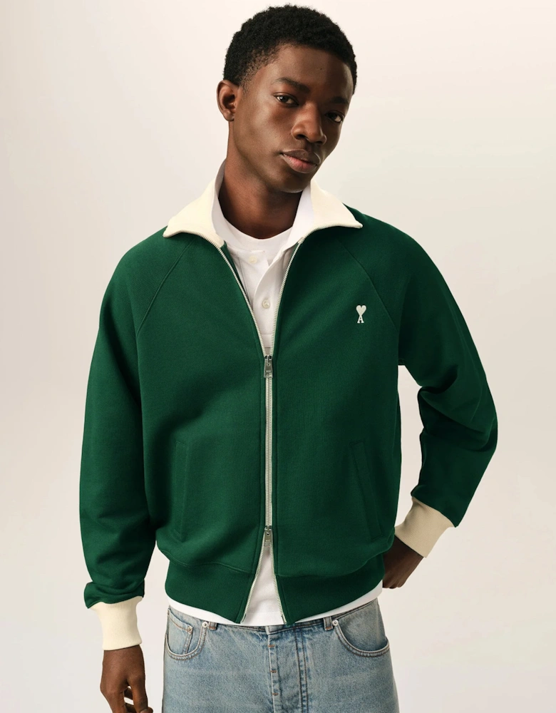 ADC Bicolour Zip Sweatshirt Green