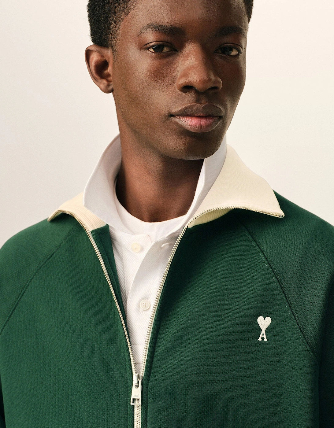 ADC Bicolour Zip Sweatshirt Green