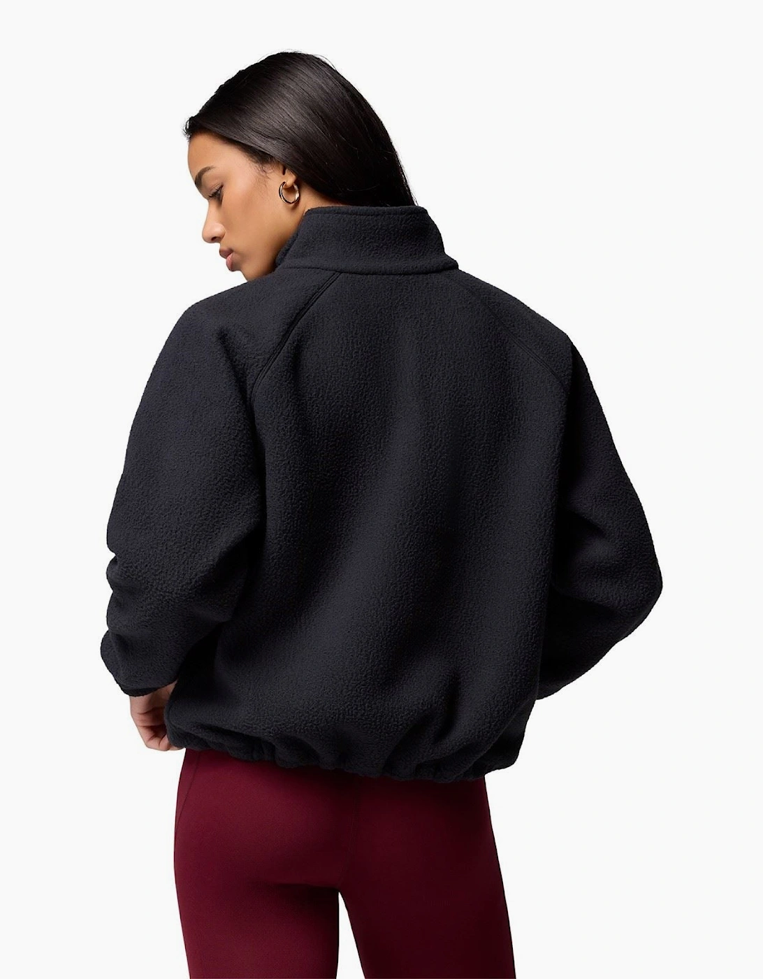 Columbia Jasper Ridge Pebbled Fleece Half Snap Polyester Women's Black Fleece Pullover