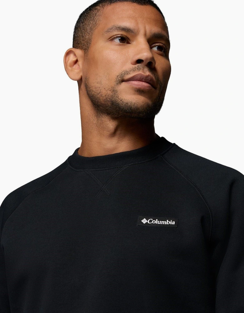 Columbia Dry Creek Heavyweight Crew Cotton Men's Black Sweatshirt
