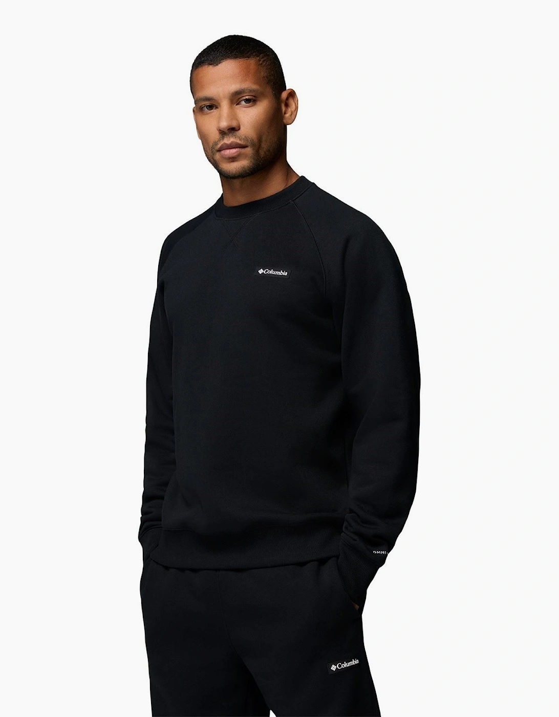 Columbia Dry Creek Heavyweight Crew Cotton Men's Black Sweatshirt