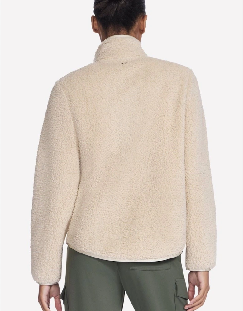 Skechers Skech-Sherpa Jacket Women's Natural Fleece Jackets