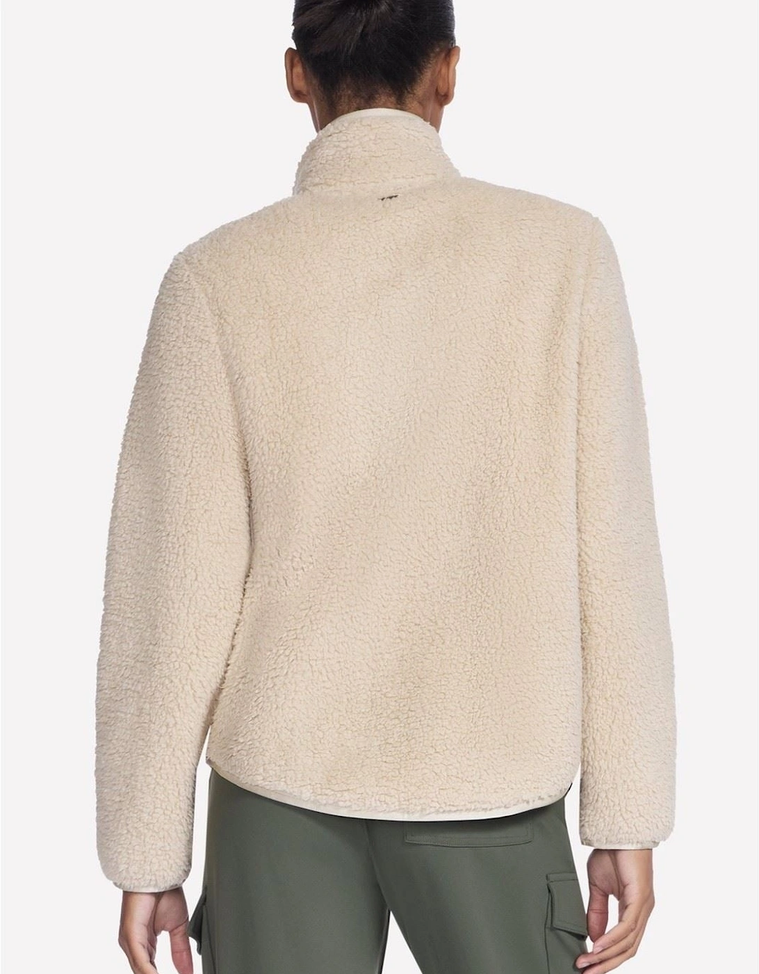 Skechers Skech-Sherpa Jacket Women's Natural Fleece Jackets