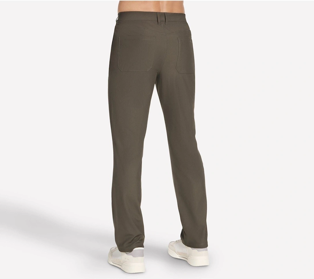 Skechers Premium 5 Pocket Pant Polyester Men's Olive Chino Pants