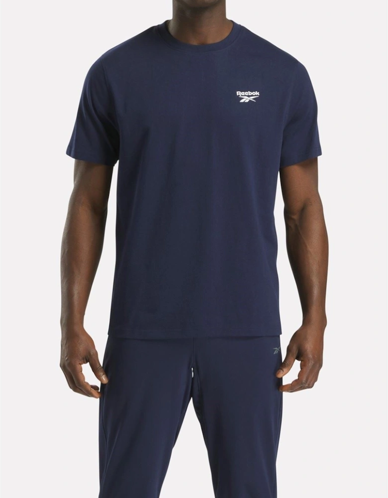 Reebok Cody Crew Neck Tee Cotton Men's Blue Short Sleeve T-Shirts