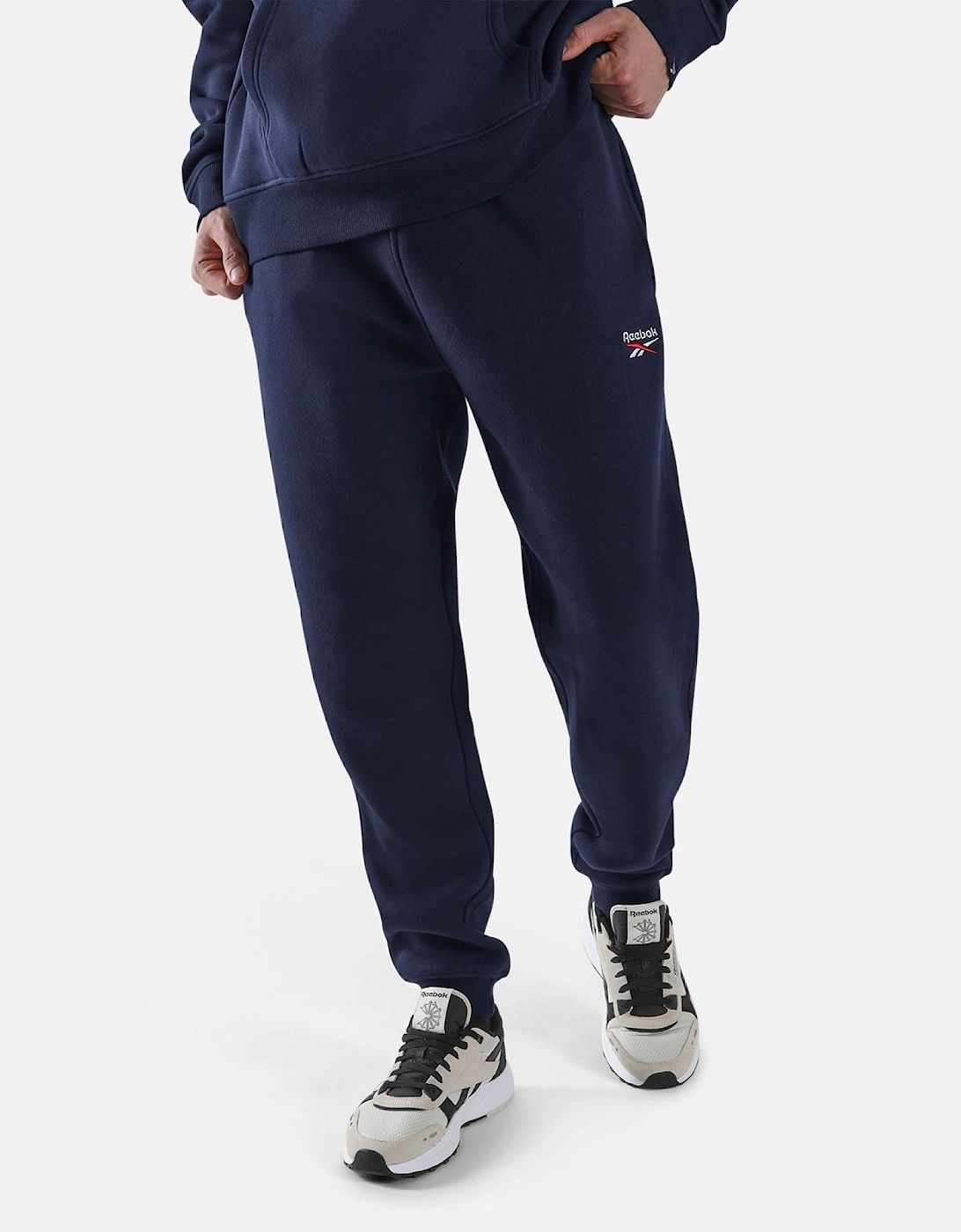 Reebok ID 2-Colour Logo Cuffed Joggers Cotton Men's Blue Joggers
