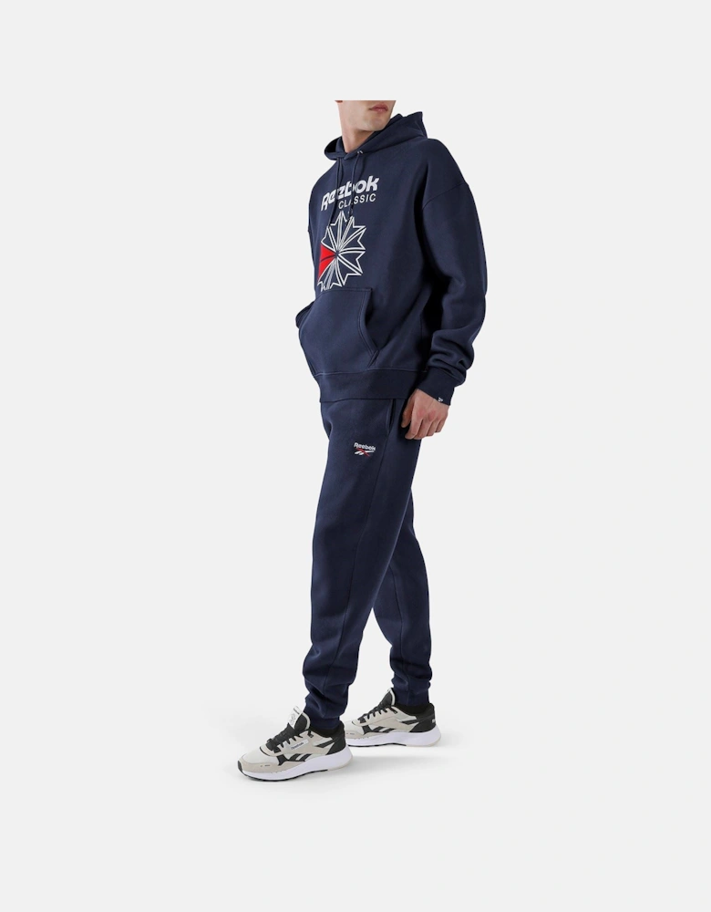 Reebok ID 2-Colour Logo Cuffed Joggers Cotton Men's Blue Joggers