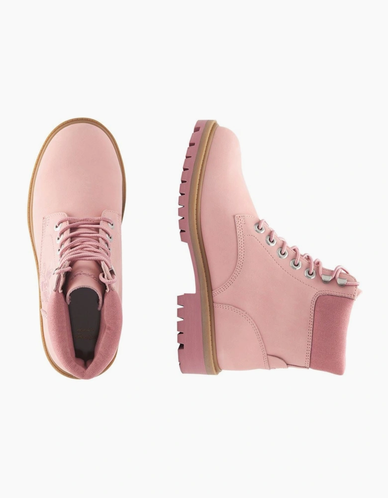 Ed Hardy Wild Roses Nubuck Women's Pink Boots