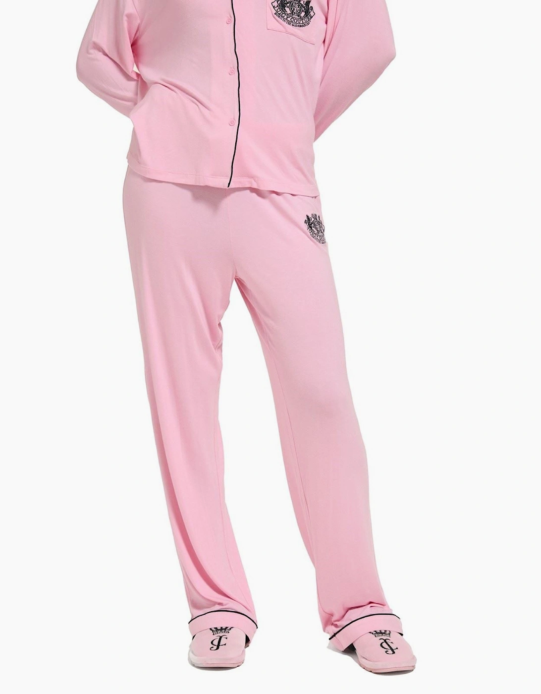 Juicy Couture Crest PJ Set Women's Pink Pyjama Sets
