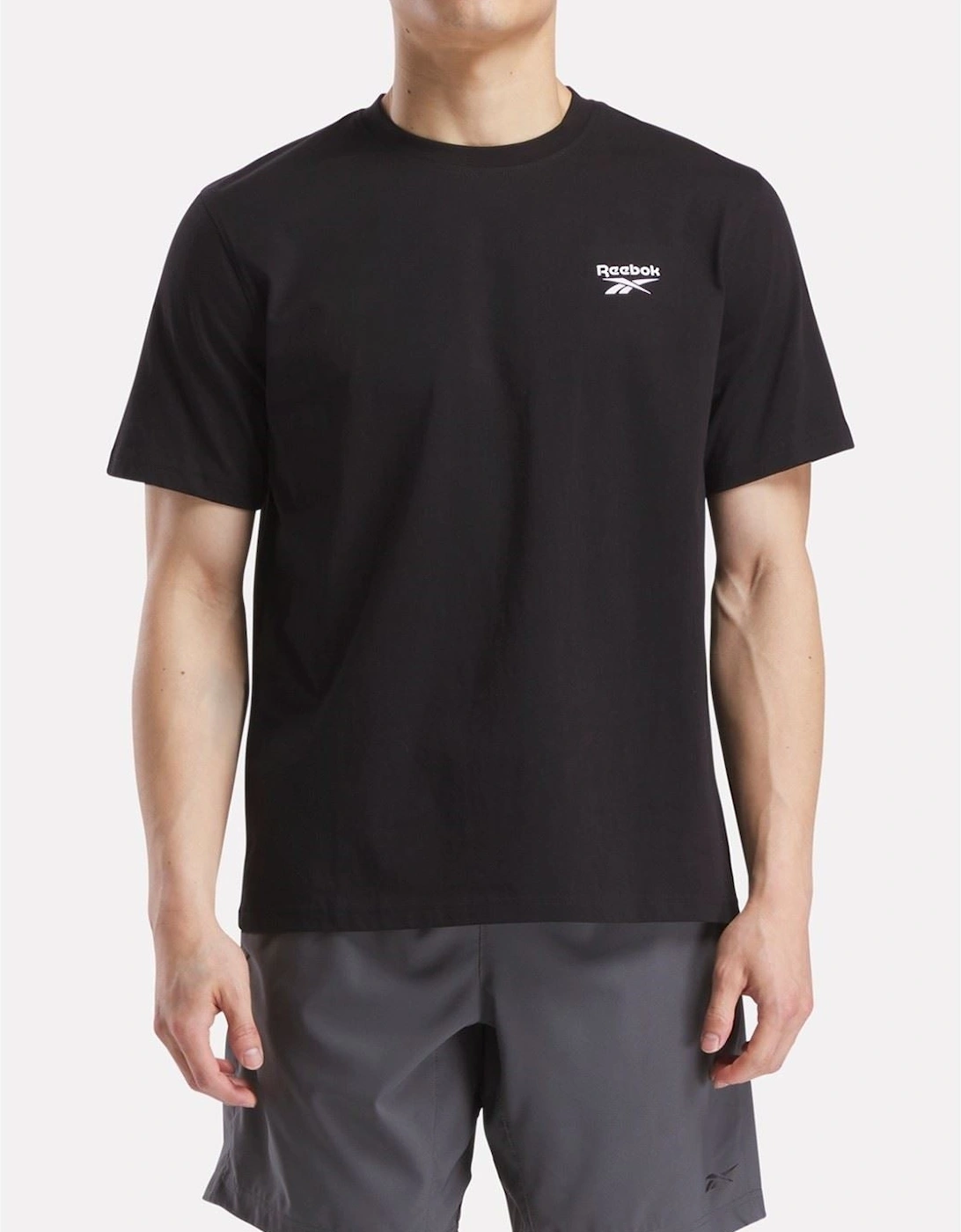 Reebok Cody Crew Neck Tee Cotton Men's Black Short Sleeve T-Shirts