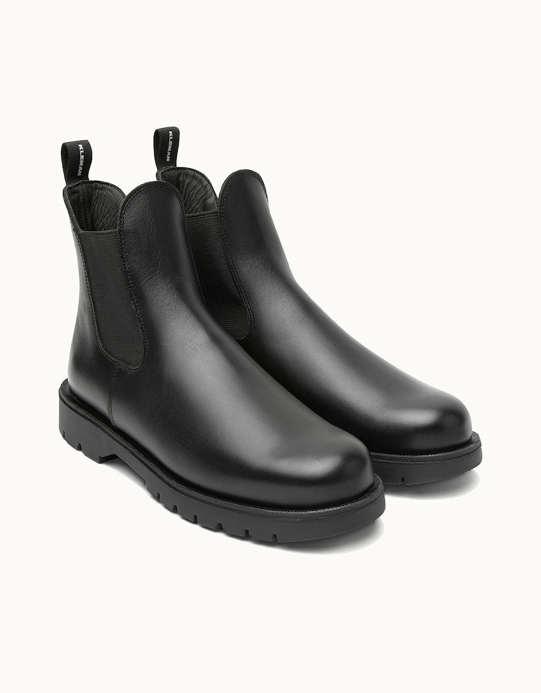 Kleman Tonnant Leather Men's Black Chelsea Boots