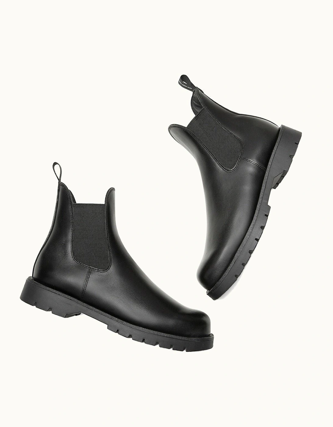Kleman Tonnant Leather Men's Black Chelsea Boots