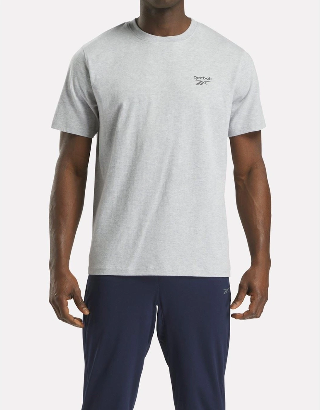 Reebok Cody Crew Neck Tee Cotton Men's Grey Short Sleeve T-Shirts