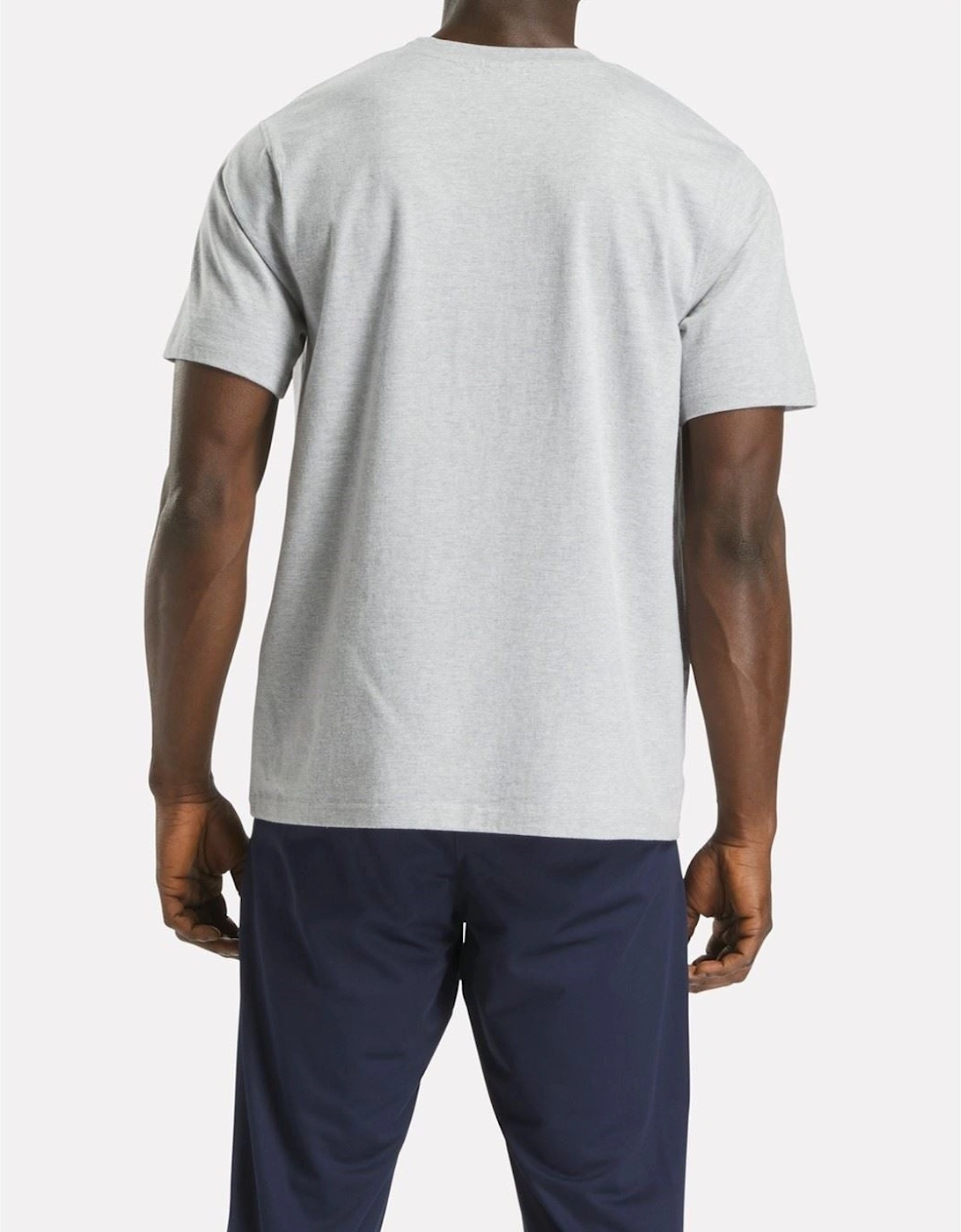 Reebok Cody Crew Neck Tee Cotton Men's Grey Short Sleeve T-Shirts