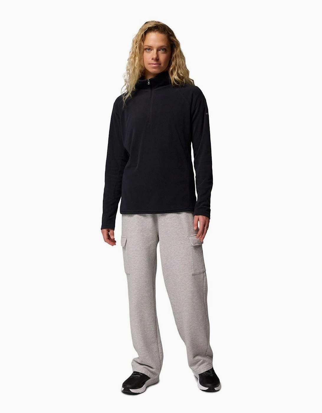 Columbia Glacial IV 1/2 Zip Polyester Women's Black Fleece Pullover