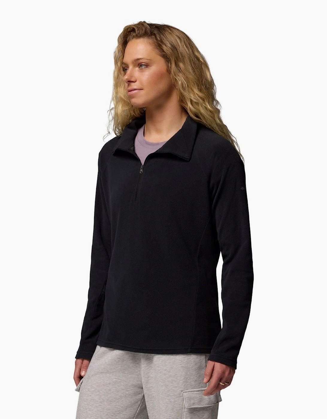 Columbia Glacial IV 1/2 Zip Polyester Women's Black Fleece Pullover