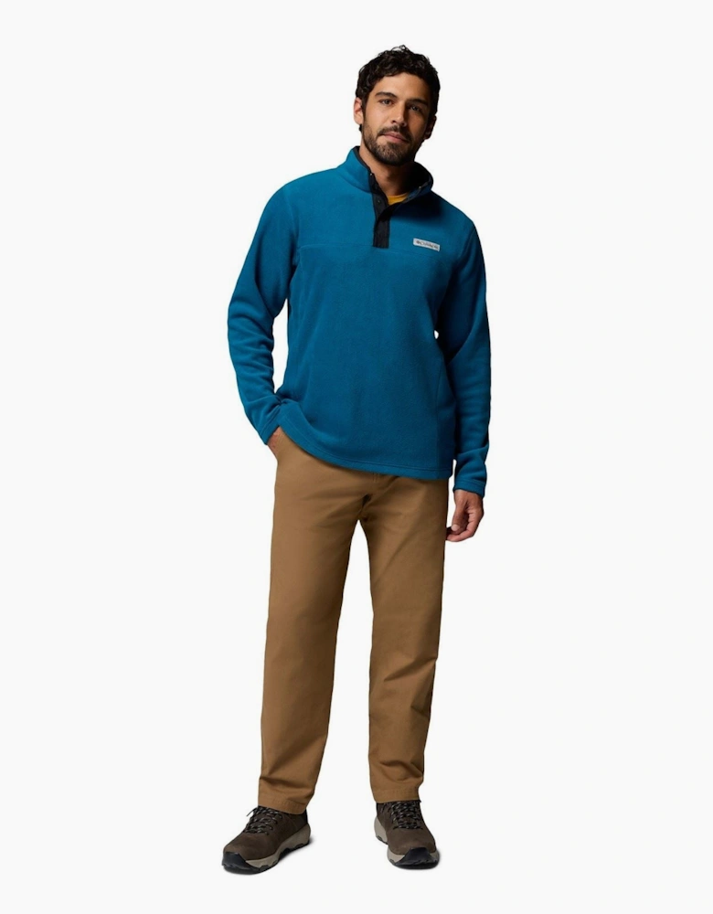 Columbia Steens Mountain Half Snap II Polyester Men's Blue Fleece Pullover