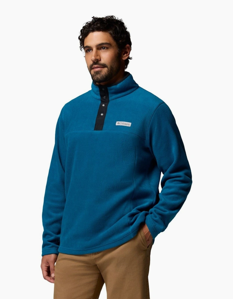 Columbia Steens Mountain Half Snap II Polyester Men's Blue Fleece Pullover
