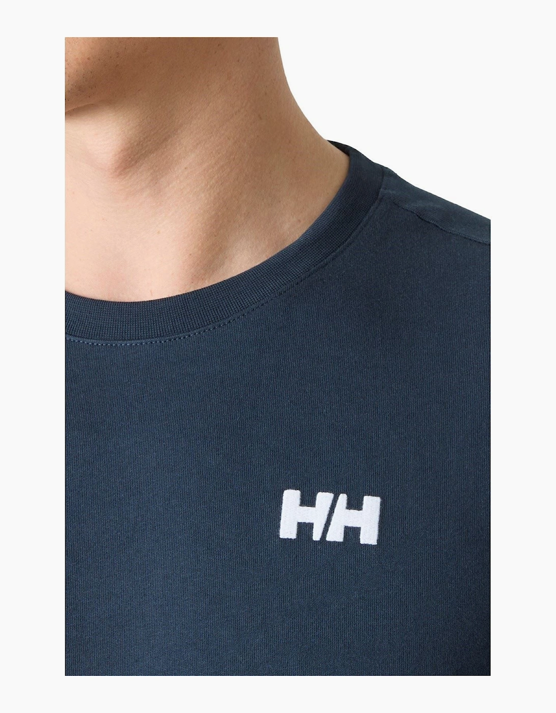 Helly Hansen Sport Staple T-Shirt Cotton Men's Blue Short Sleeve T-Shirts