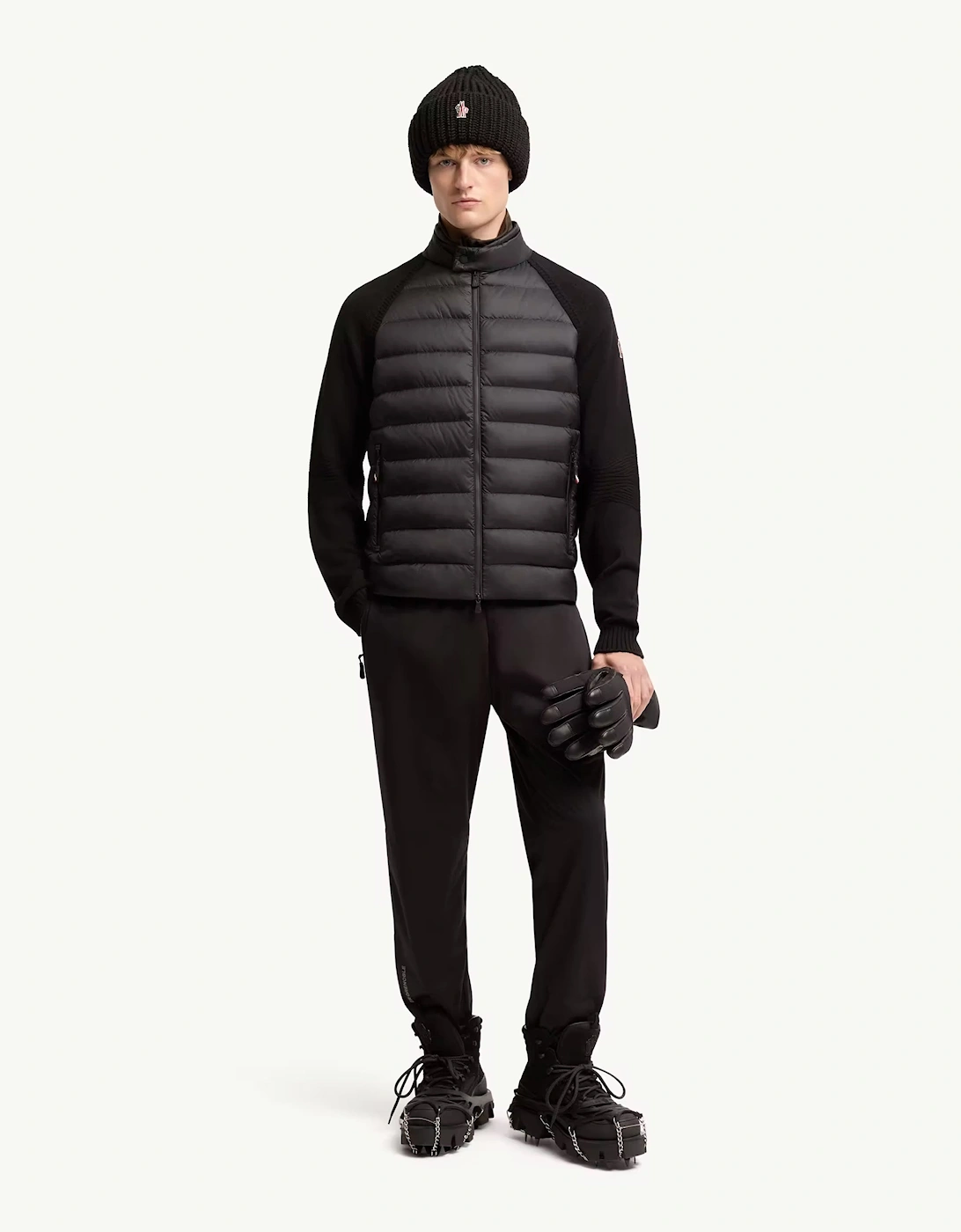 Hybrid Zip Cardigan Black