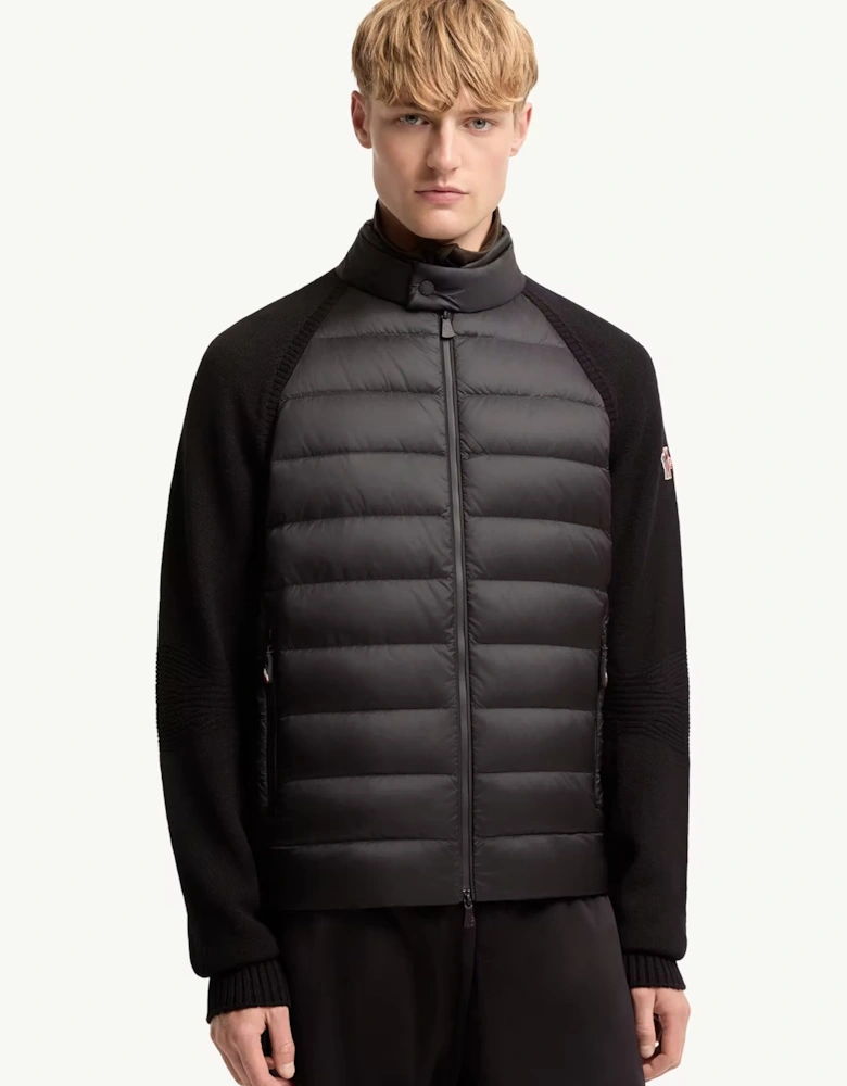 Hybrid Zip Cardigan Black