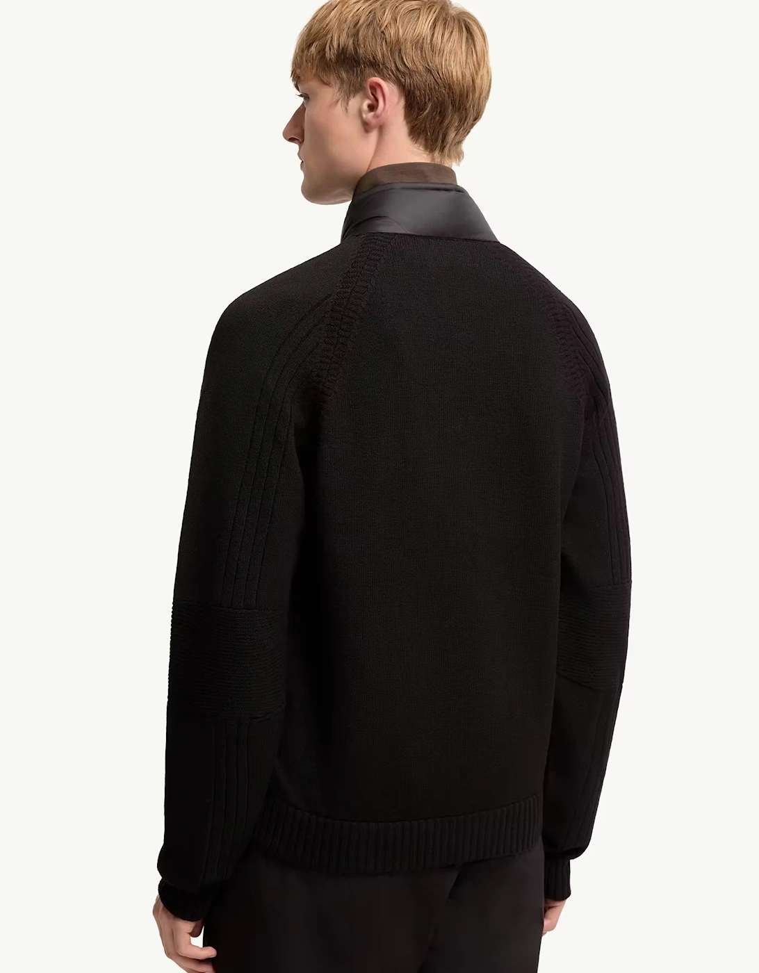 Hybrid Zip Cardigan Black