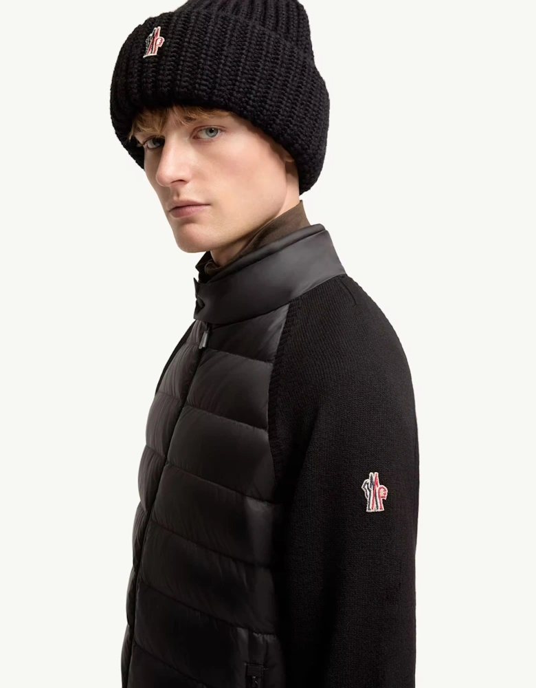 Hybrid Zip Cardigan Black