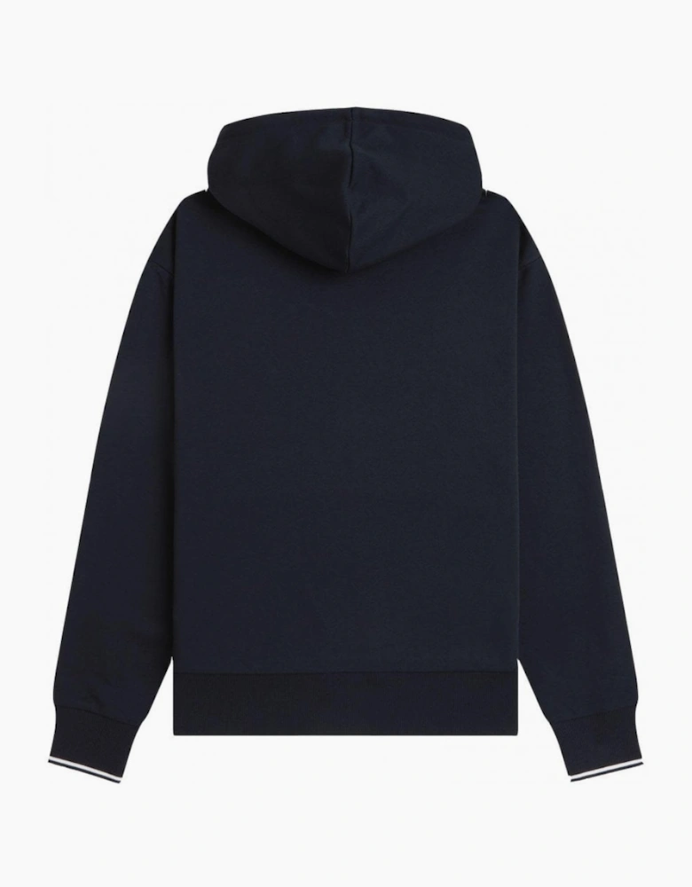 Fred Perry Men's Navy Hooded Sweatshirt
