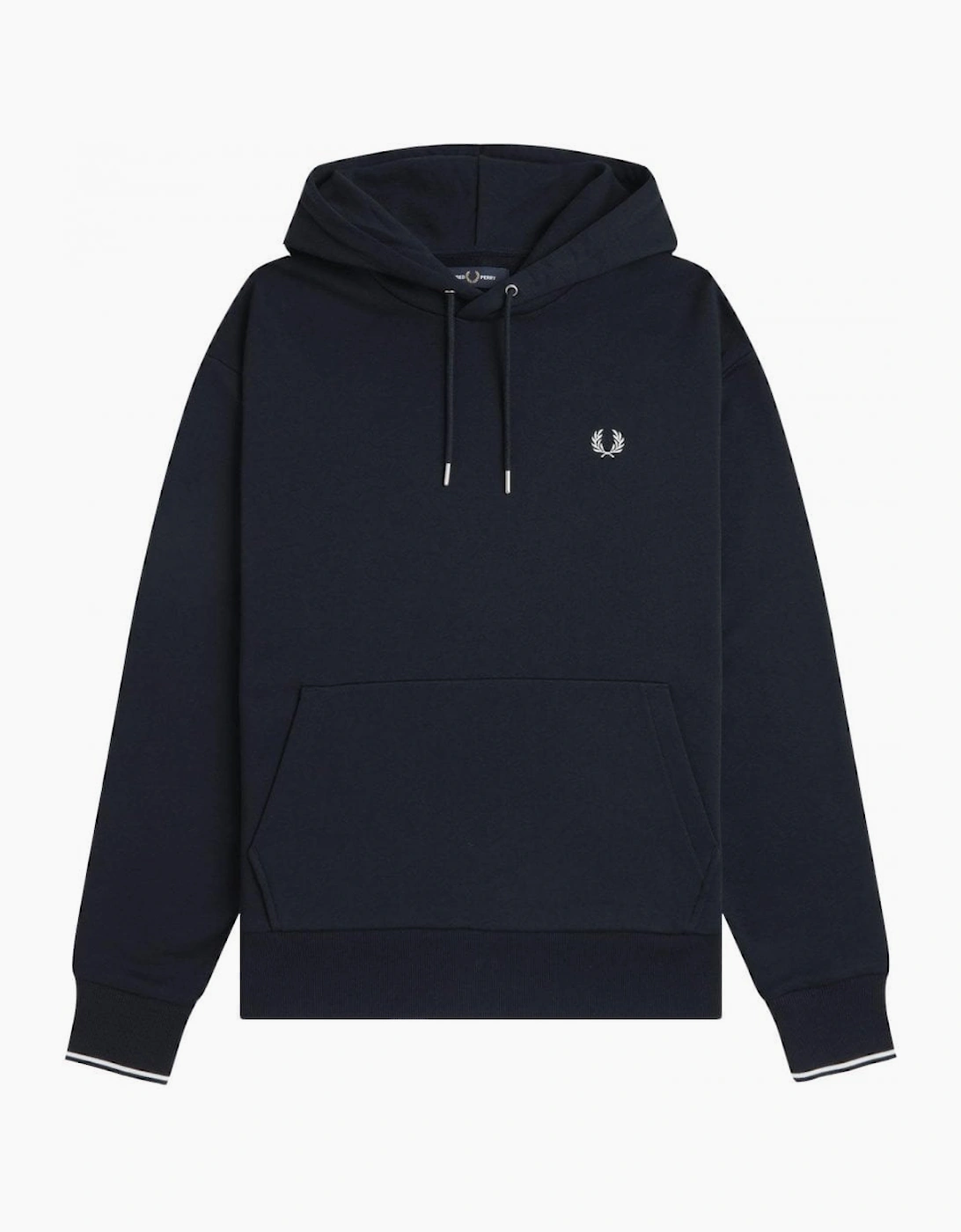 Fred Perry Men's Navy Hooded Sweatshirt