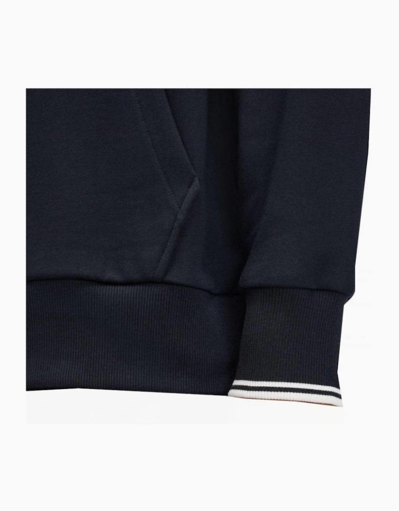 Fred Perry Men's Navy Hooded Sweatshirt