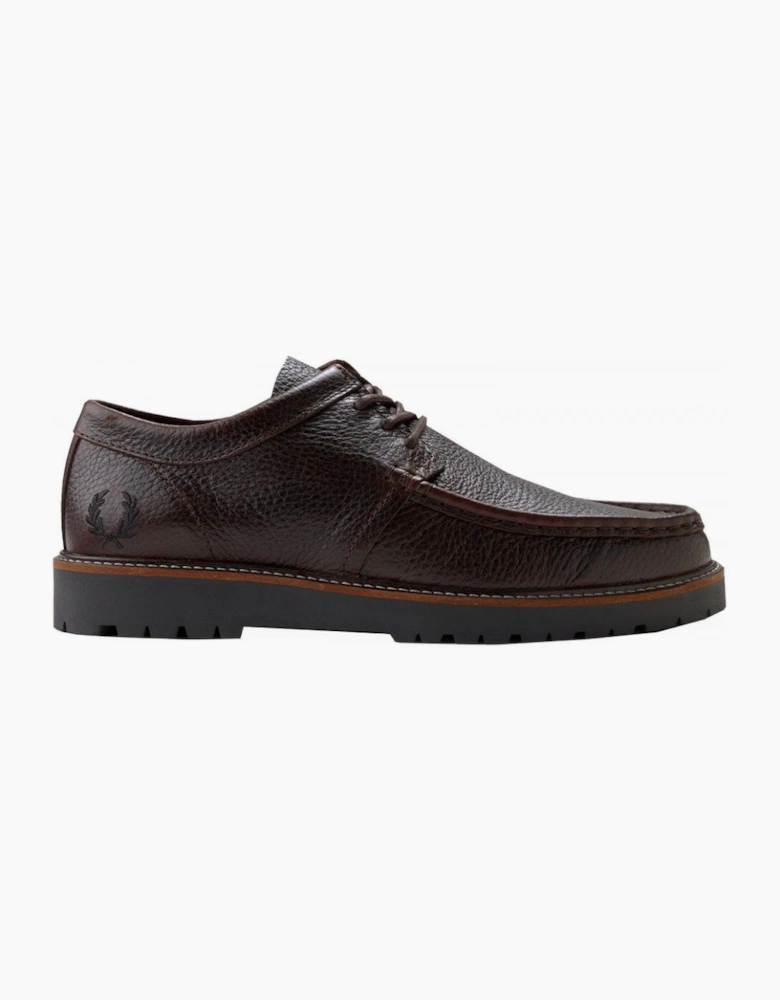 Fred Perry Rich Brown Leather Kenny Shoe