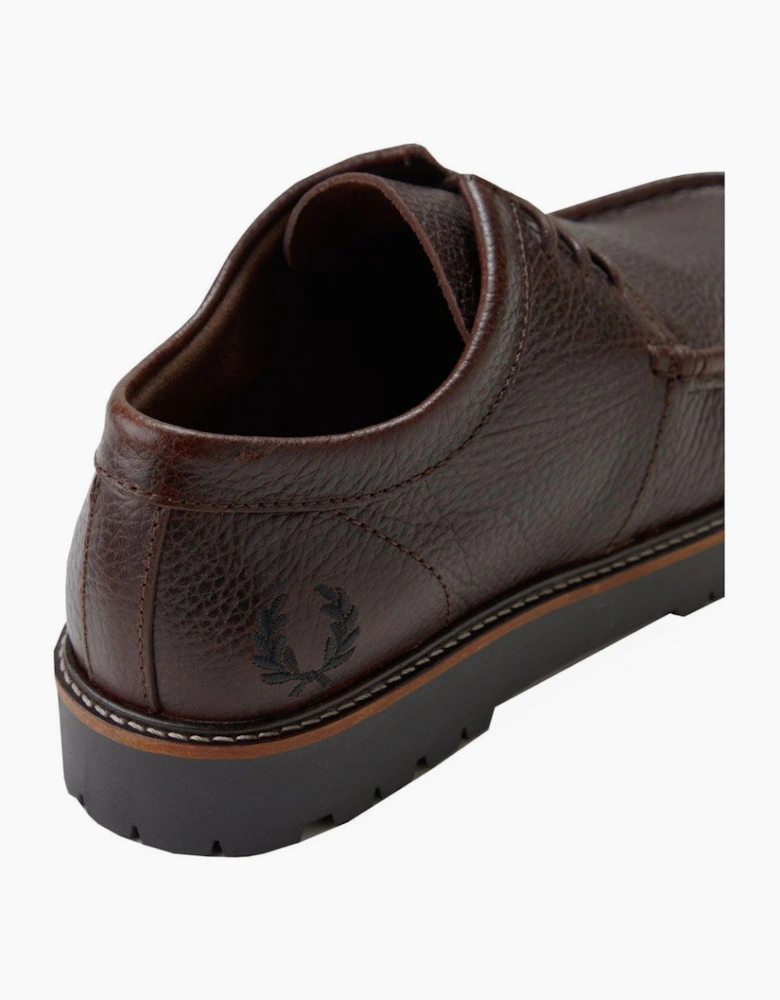 Fred Perry Rich Brown Leather Kenny Shoe