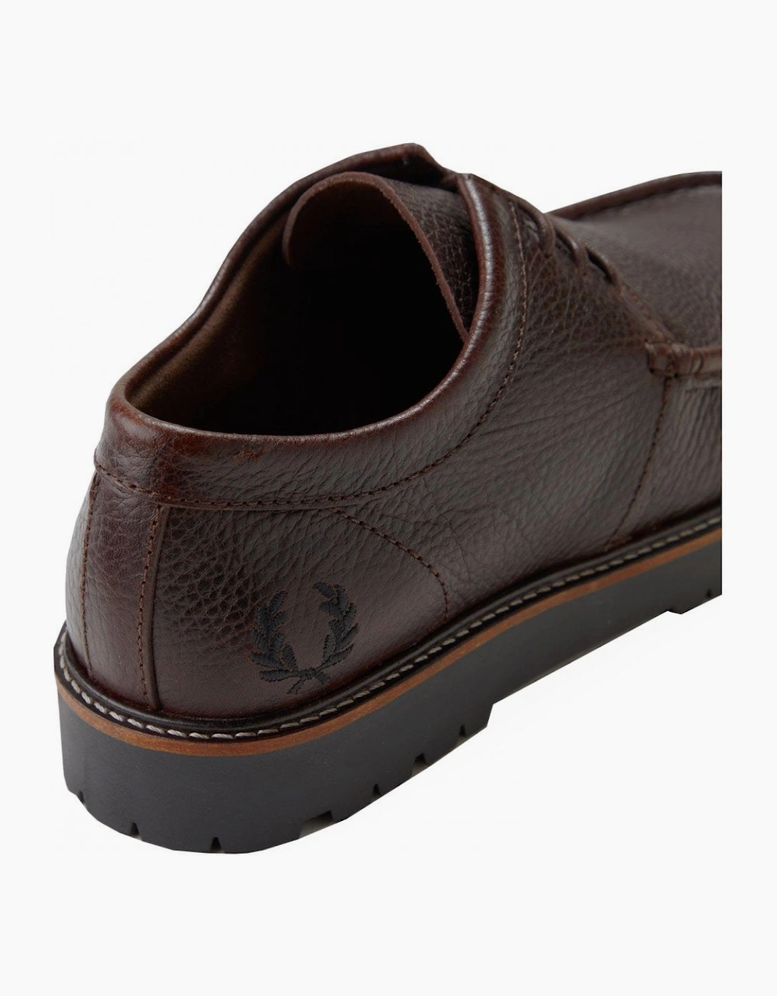 Fred Perry Rich Brown Leather Kenny Shoe