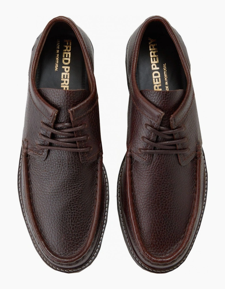 Fred Perry Rich Brown Leather Kenny Shoe