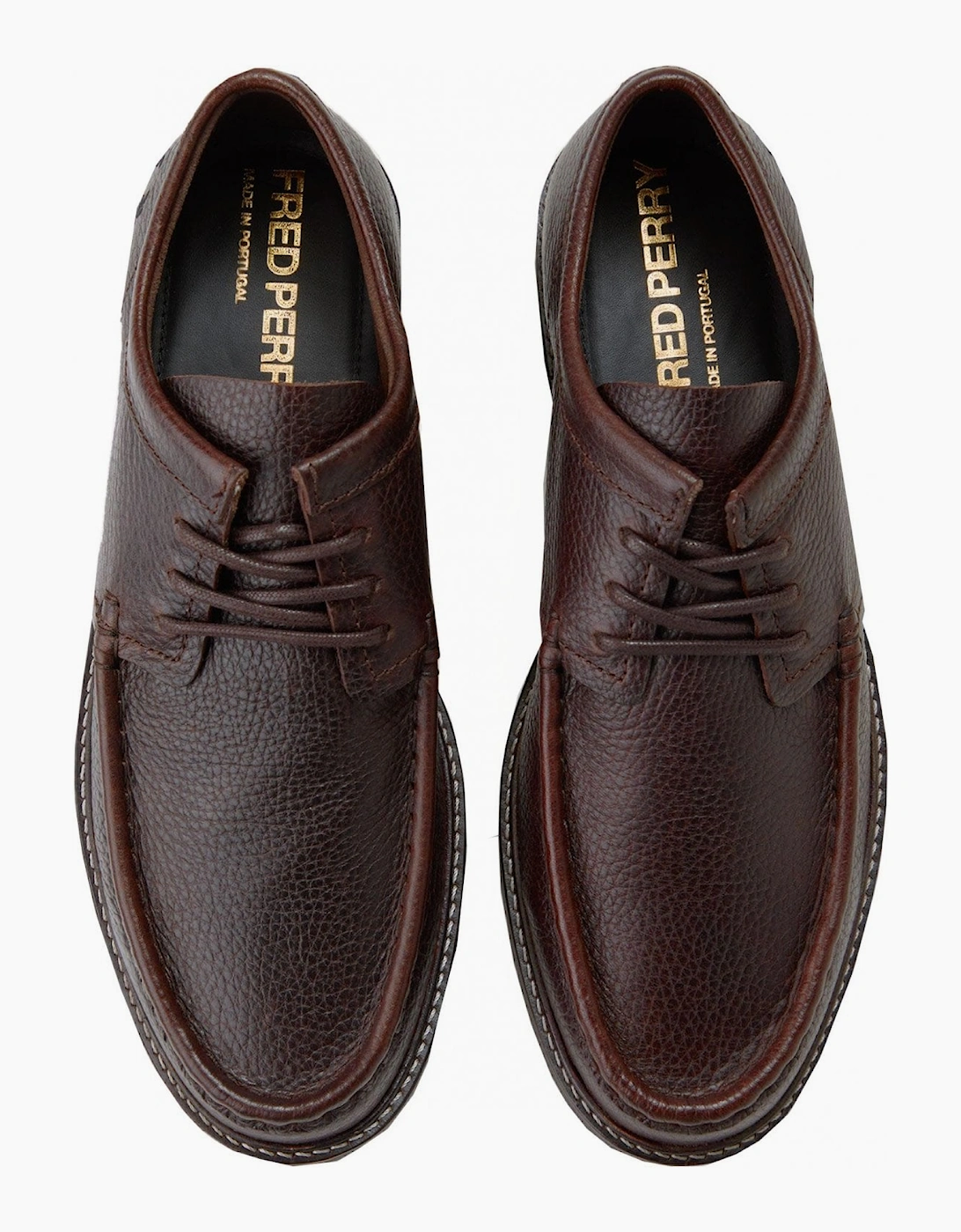 Fred Perry Rich Brown Leather Kenny Shoe