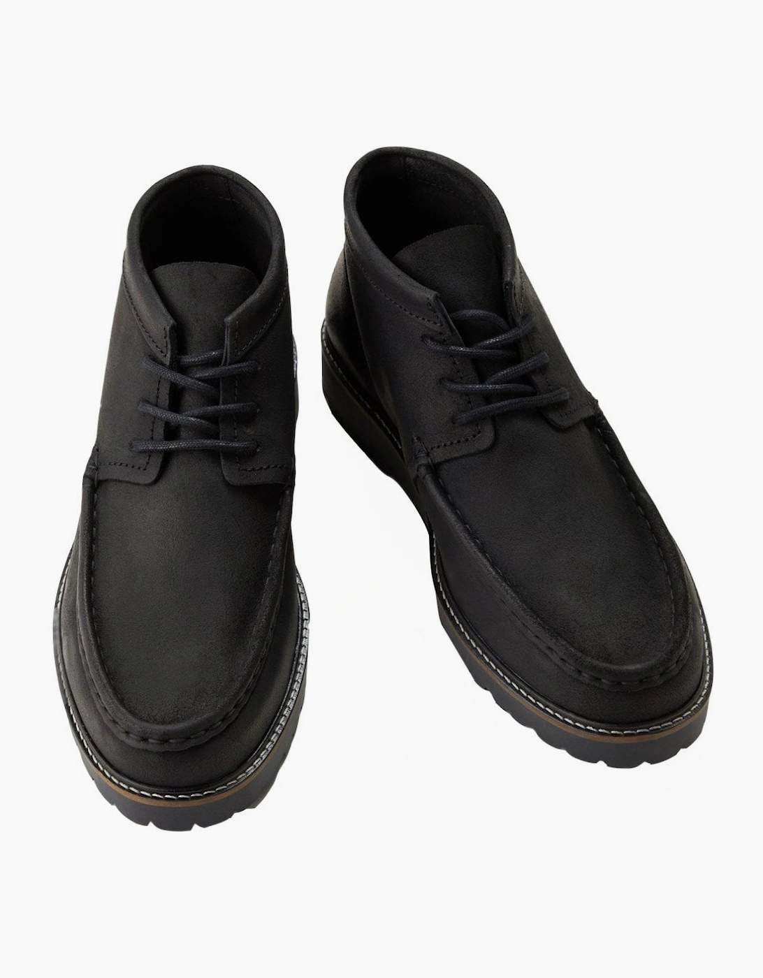 Fred Perry Men's Waxed Suede Black Kenny Boot