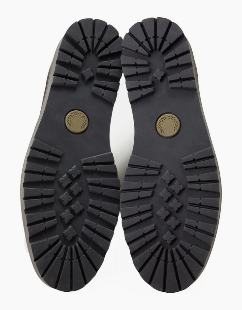 Fred Perry Men's Waxed Suede Black Kenny Boot
