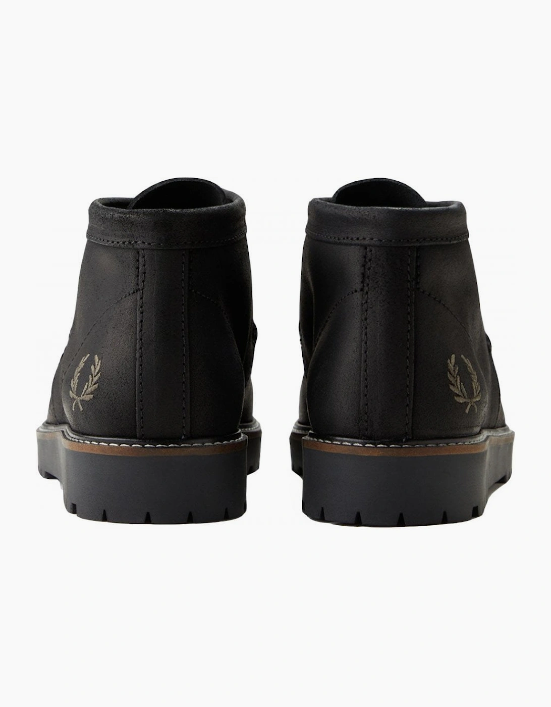 Fred Perry Men's Waxed Suede Black Kenny Boot