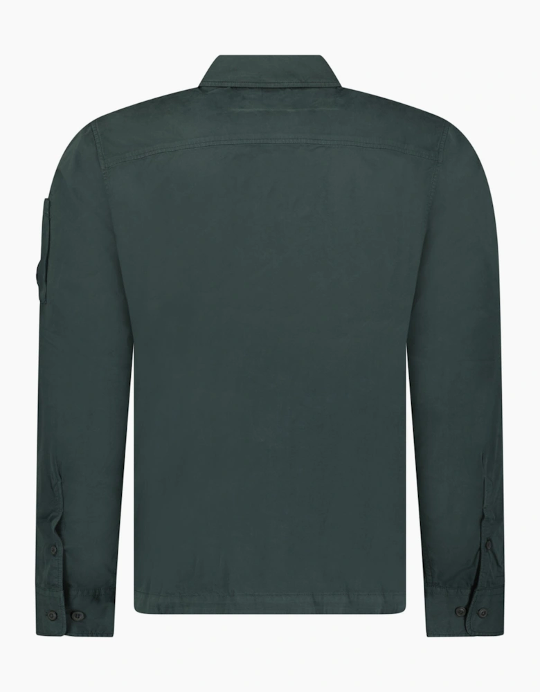 CP Company Lens Zip-Up Overshirt Dark Shadow