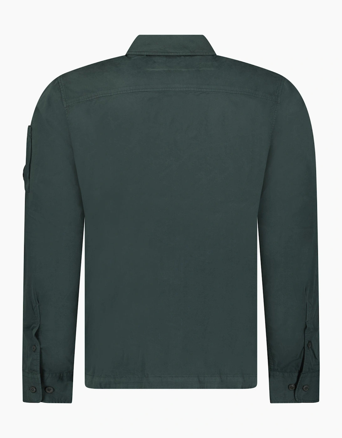 CP Company Lens Zip-Up Overshirt Dark Shadow