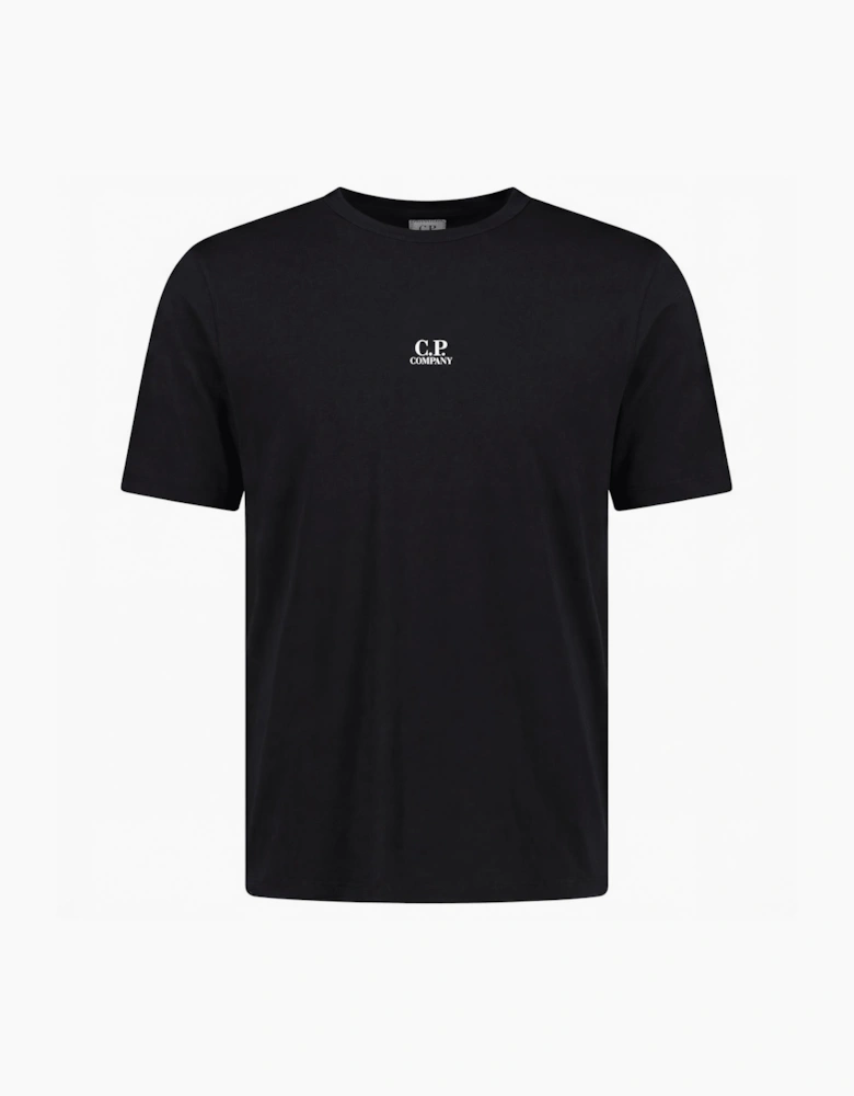 CP Company 70/2 Mercerised Jersey Logo Patch T-Shirt in Black
