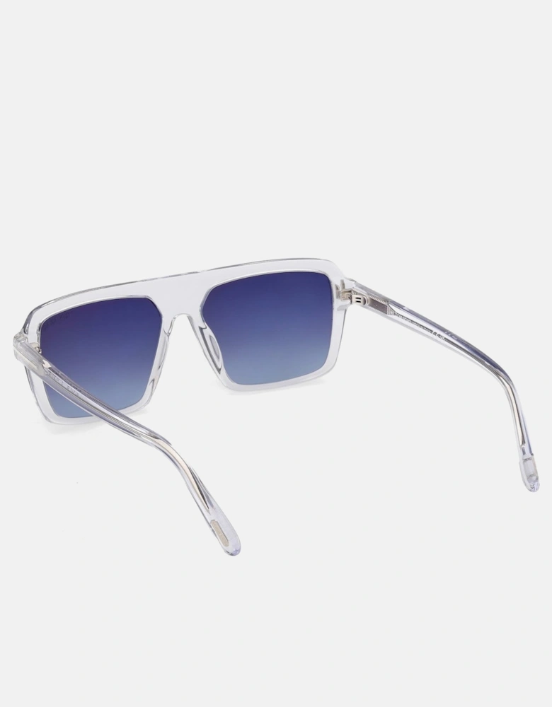 Vincent Square Frame Sunglasses Clear