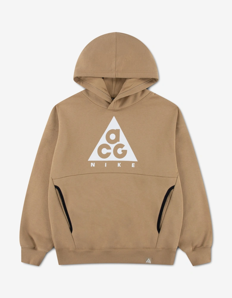 Nike Kids ACG HBR Fleece Hoodie in Beige