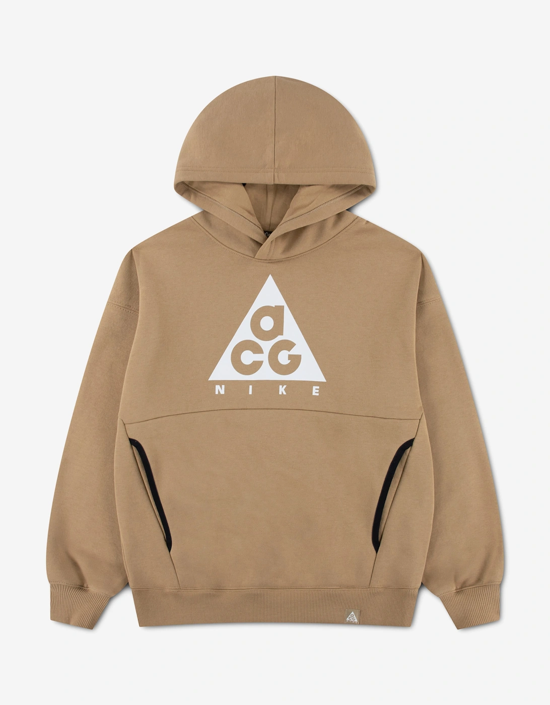 Nike Girl's Nike Kids ACG HBR Fleece Hoodie in Beige - Cream