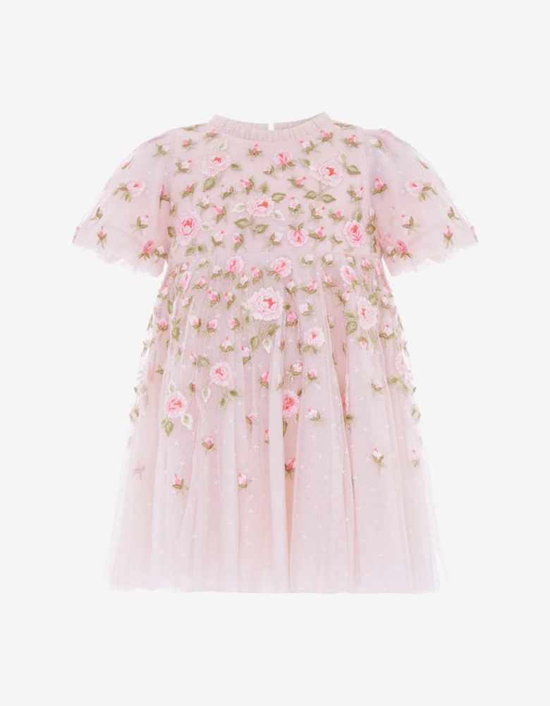 Needle & Thread Baby Girls Rose Bloom Dress in Pink