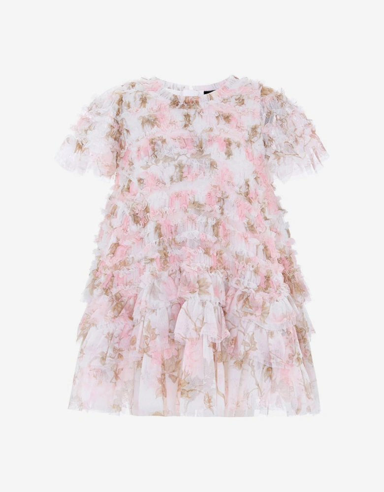 Needle & Thread Baby Girls Wisteria Valentine Ruffle Dress in White